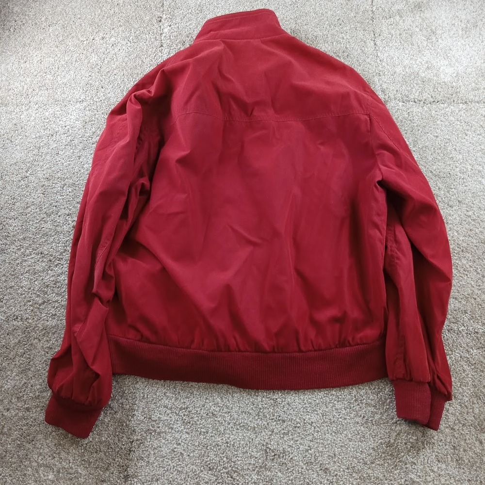 Facconable Jacket Mens Medium Red Microfiber Sued… - image 8